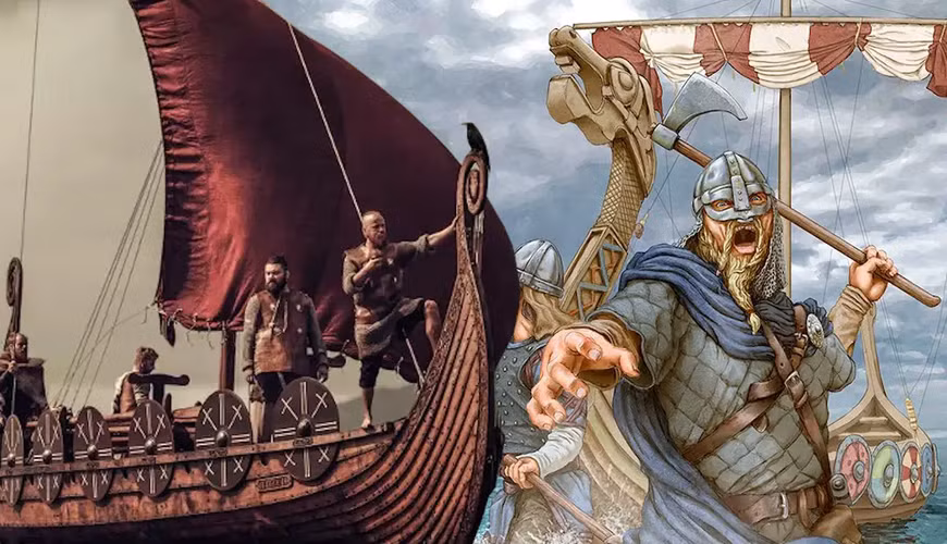 Thời đại Viking bắt đầu vào khoảng cuối thế kỷ 8, khi họ bắt đầu các cuộc viễn chinh cướp bóc và buôn bán khắp châu Âu. Một trong những cuộc tấn công nổi tiếng đầu tiên là vào năm 793, khi họ tấn công tu viện trên đảo Lindisfarne ở Anh. Trong suốt 200 năm tiếp theo, người Viking đã xâm chiếm và định cư tại nhiều vùng đất, từ Anh, Ireland, Pháp đến Nga và thậm chí là Bắc Mỹ. (Ảnh: TheCollector)