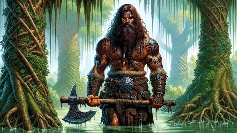 Trong lịch sử, thuật ngữ “Barbaria” thường được sử dụng để chỉ những người không thuộc nền văn minh Hy Lạp hoặc La Mã. Từ “barbarian” bắt nguồn từ tiếng Hy Lạp cổ (βάρβάρος), có nghĩa là "người nói khác biệt". (Ảnh: D&amp;D Rules)