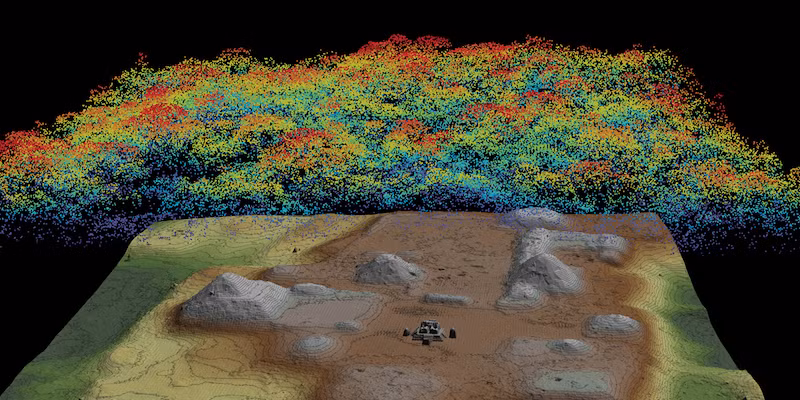 Lidar giúp khảo sát các khu vực rộng lớn một cách nhanh chóng và chính xác, tiết kiệm thời gian và nguồn lực so với các phương pháp truyền thống. Dữ liệu Lidar có thể được thu thập từ máy bay hoặc drone, cho phép khảo sát các khu vực khó tiếp cận.(Ảnh: Physics Magazine)