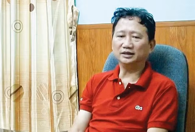Bị cáo Trịnh Xuân Thanh. (Ảnh VTV).