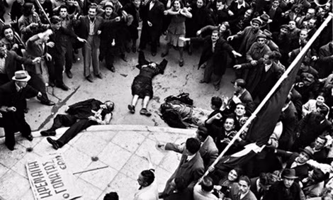 Những người tham gia cuộc biểu tình ngày 3.12.1944 bị bắn chết.
