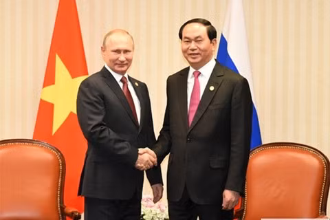 Toàn văn tuyên bố chung của Chủ tịch nước Trần Đại Quang và Tổng thống Nga Putin Toan van tuyen bo chung cua Chu tich nuoc Tran Dai Quang va Tong thong Nga Putin