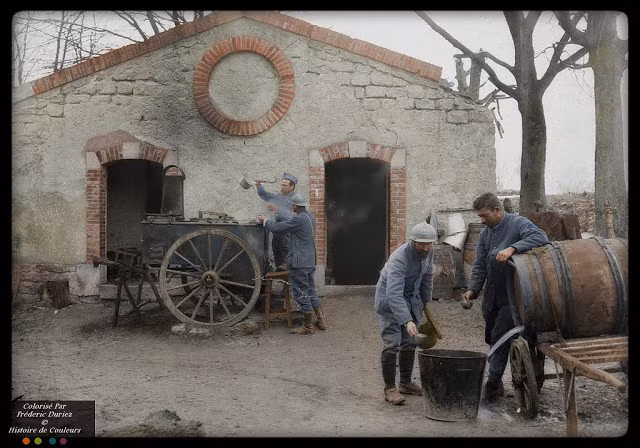 Binh lính Pháp tại mặt trận Verdun tháng 3/1917.