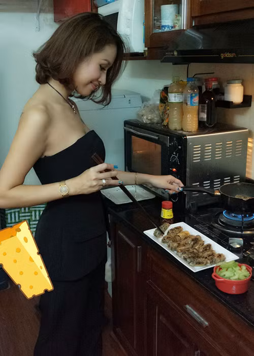Ngoài công việc, nữ MC xinh đẹp còn dành khá nhiều thời gian cho gia đình của mình. (Ảnh: Facebook nhân vật) 