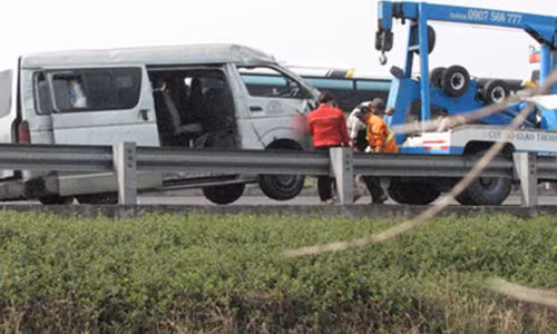 O to no lop tren cao toc Trung Luong-TP HCM, 6 nguoi nhap vien