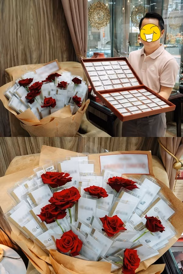 Danh tính cô gái được tặng bó hoa kim cương tiền tỉ Danh tinh co gai duoc tang bo hoa kim cuong tien ti