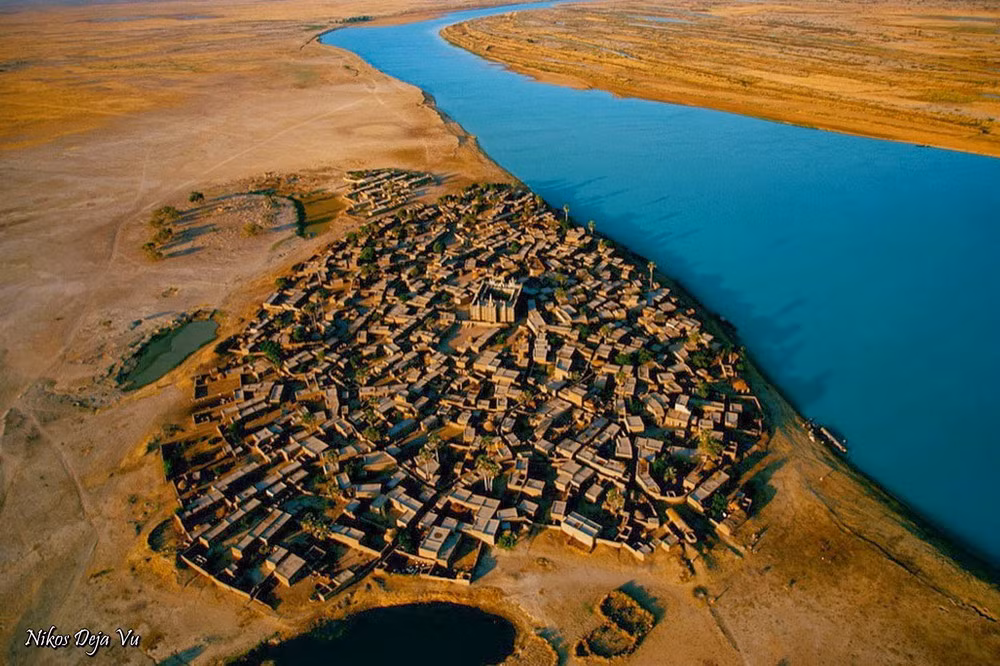Một ngôi làng ở vùng Mopti, Mali.