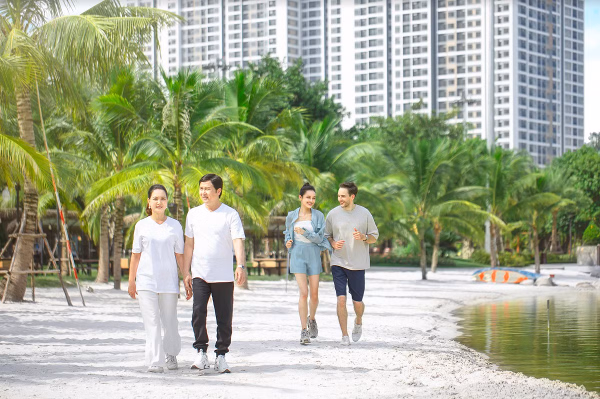 Mua thu Ha Noi rat dac biet o Vinhomes Smart City phia Tay thanh pho