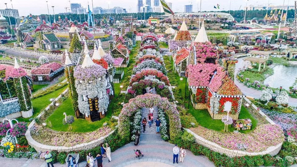 Dubai Miracle Gardens mở cửa đón khách từ 14/2/2013 và thu hút khoảng 1,5 triệu lượt khách một năm.