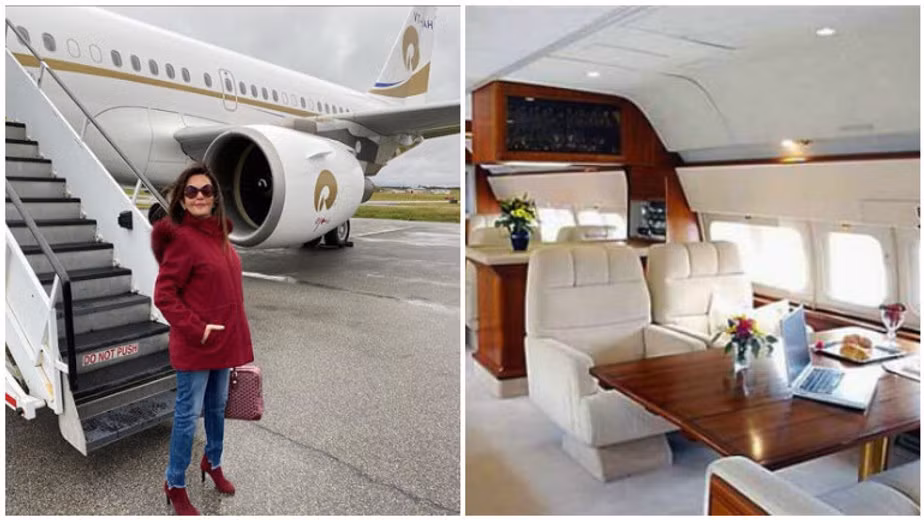 Với khối tài sản kếch xù, tỷ phú Mukesh Ambani thoải mái tậu về những món đồ xa xỉ. Đáng chú ý, tỷ phú người Ấn Độ còn tặng vợ chiếc máy bay Airbus A319 trị giá 60 triệu USD nhân dịp sinh nhật lần thứ 44 của bà. Ảnh: Delhi Royale