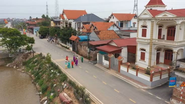 Diễn Tháp phất lên nhanh chóng và trở thành một trong những xã giàu nhất tỉnh Nghệ An. Ảnh: Nghean