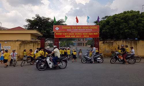 Trường tiểu học Đặng Cương. Ảnh: VOV.