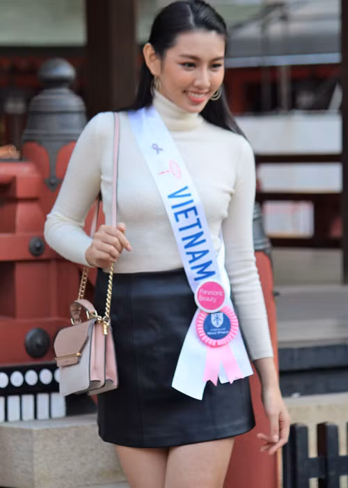 Thùy Tiên tâm sự cô đang có những trải nghiệm mới mẻ trong hành trình thi nhan sắc.