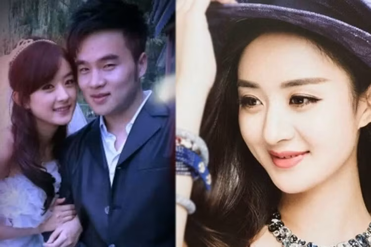 Lệ Dĩnh còn từng bị đồn lấy chồng ở quê từ nhiều năm trước sau bức ảnh mặc váy cưới bên một người đàn ông, Tuy nhiên, cô phủ nhận và cho biết đó là ảnh trong phim. Ảnh: Sina