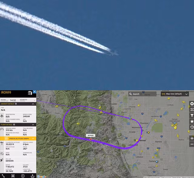 Tuy nhiên, theo mạng Flightradar, thực chất đây chỉ là chiếc E-6B Mercury của Hải quân Mỹ đang trên đường đi làm nhiệm vụ. Đáng chú ý, chiếc E-6B Marcury này còn được mệnh danh là máy bay "ngày tận thế". Nguồn ảnh: theaviationist.