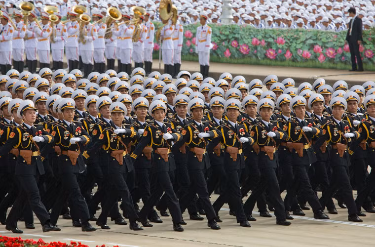 Khối học viên sỹ quan hải quân. Nguồn ảnh: Tuổi Trẻ