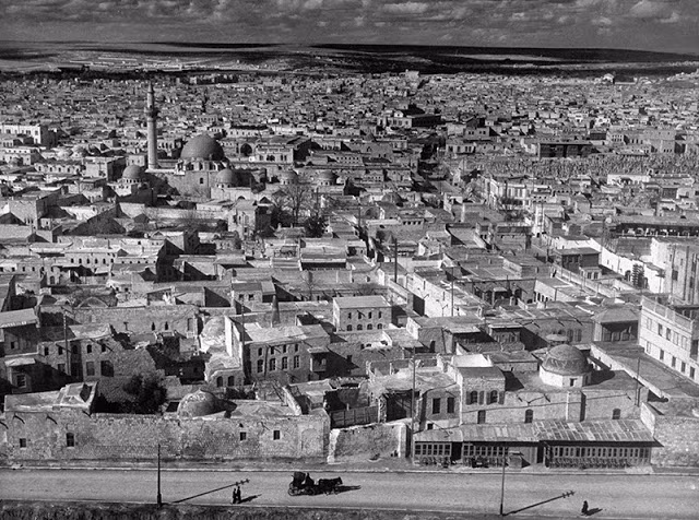 Toàn cảnh thành phố cổ Aleppo của Syria năm 1940.