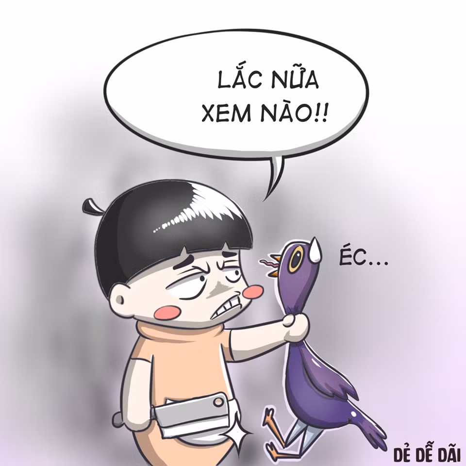 Hành động hài hước này được cộng đồng mạng nhiệt tình chế ảnh. Ảnh: Dẻ Dễ Dãi.