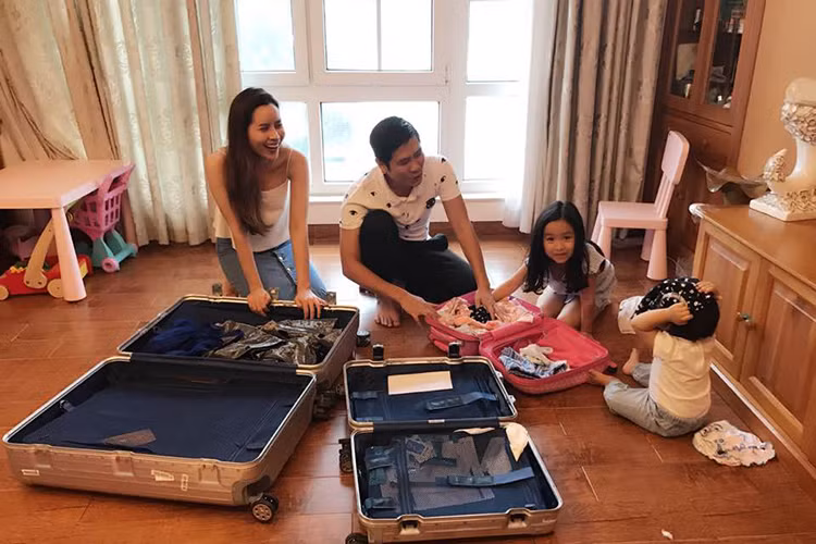 Ngoài bé Misu, Lưu Hương Giang còn có cô con gái Mina. Hai nhóc tì đều là động lực sống của nữ ca sĩ.
