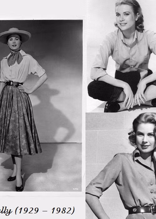 Grace Kelly sở hữu phong cách thời trang đậm chất vintage, giản dị nhưng vô cùng tinh tế.