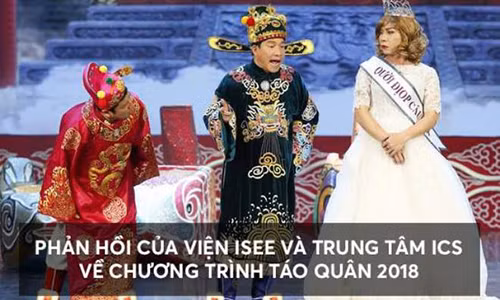 Bức ảnh trong chương trình Táo Quân được iSEE và ICS sử dụng trong thư ngỏ.