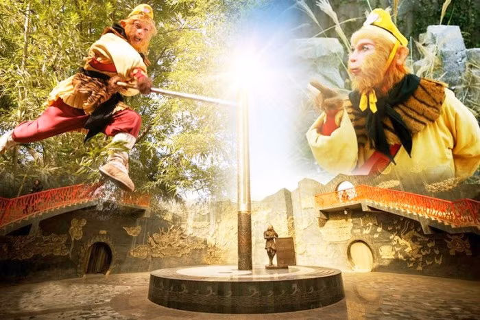 Vì vậy, việc biến nhỏ Gậy Như ý gài lên tai thực tế lại là một phép thuật tiện lợi giúp Tôn Ngộ Không vừa bảo quản được vũ khí mà vẫn có thể làm nhiều việc khác.