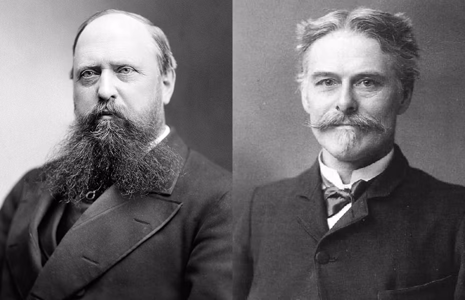  4. Othniel Charles Marsh và Edward Drinker Cope: Trong cuộc khảo sát về khủng long lớn cuối những năm 1800 và đầu những năm 1900, hai người đàn ông này đã sử dụng mọi chiến thuật nhằm qua mặt nhau trong việc tìm kiếm hóa thạch Dino.