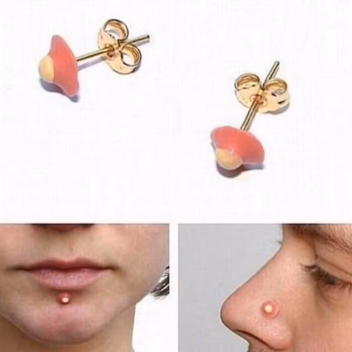 Nếu bạn thấy mình chưa đủ dị biệt, hãy sắm ngay chiếc khuyên hình mụn nhọt này và khiến người khác ghê sợ mình ngay từ cái nhìn đầu tiên.