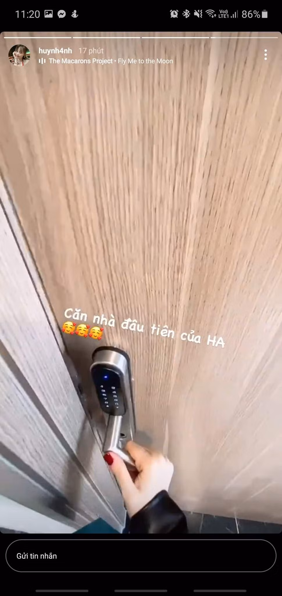 Trong hình ảnh mới nhất, Huỳnh Anh còn chia sẻ thêm về không gian trong căn hộ với diện tích rộng rãi, nhiều cửa sổ và view vô cùng đẹp. Ảnh: Chụp màn hình