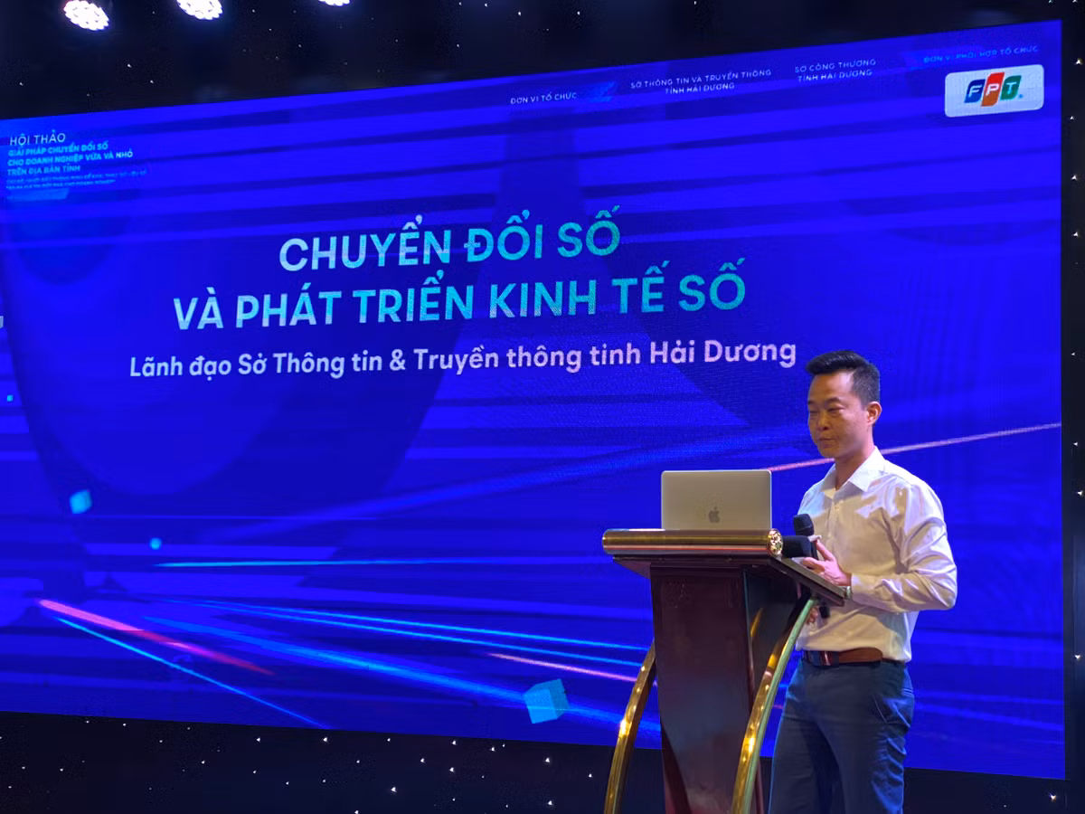Hai Duong: Hoi thao ve giai phap chuyen doi so cho Doanh nghiep vua va nho-Hinh-4