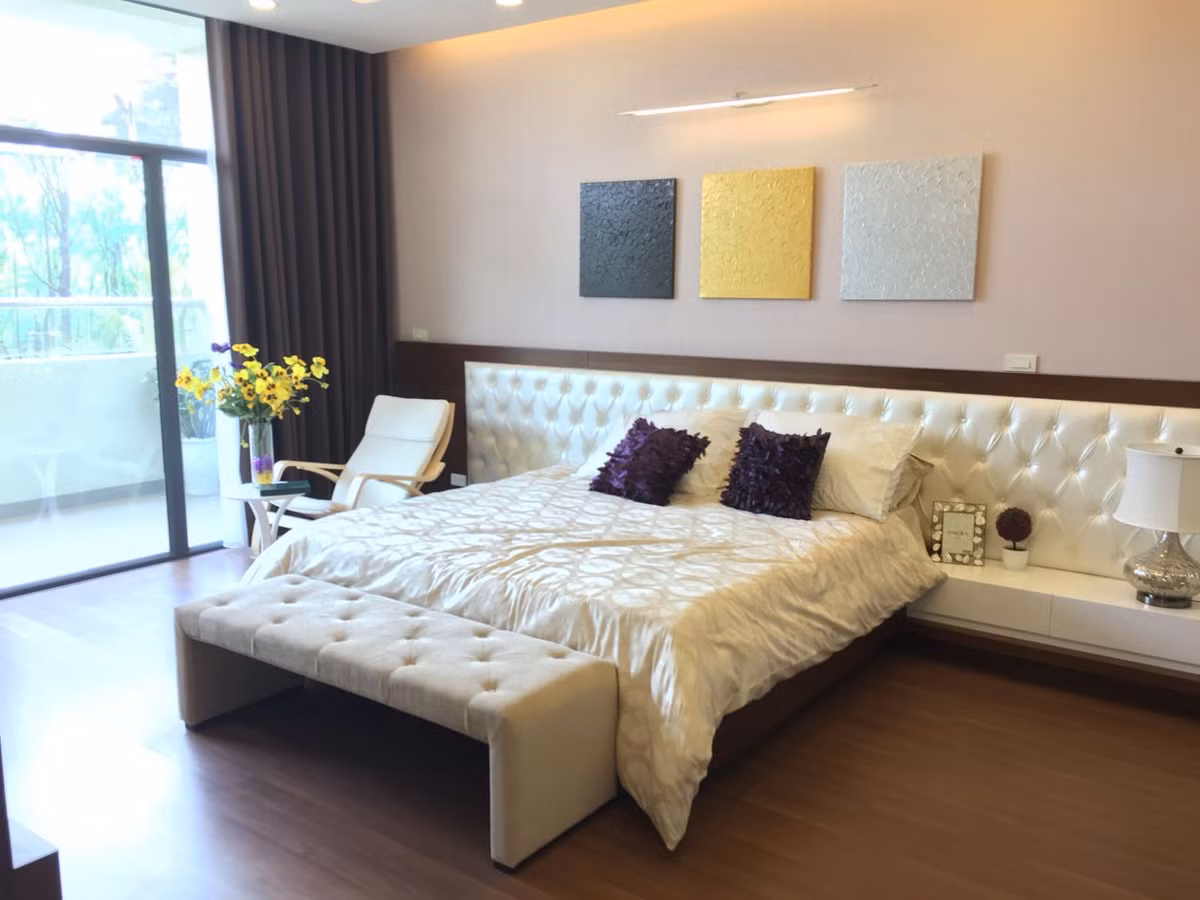 Một phòng ngủ khác của căn hộ mẫu 142 m2.