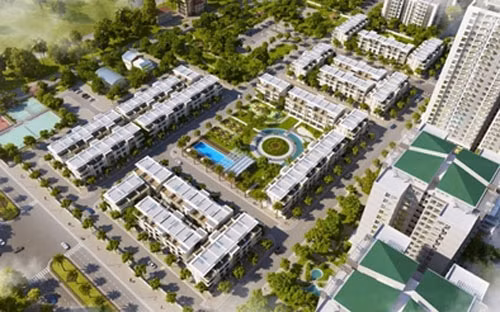 Phối cảnh tổng thể dự án Green Bay Village.