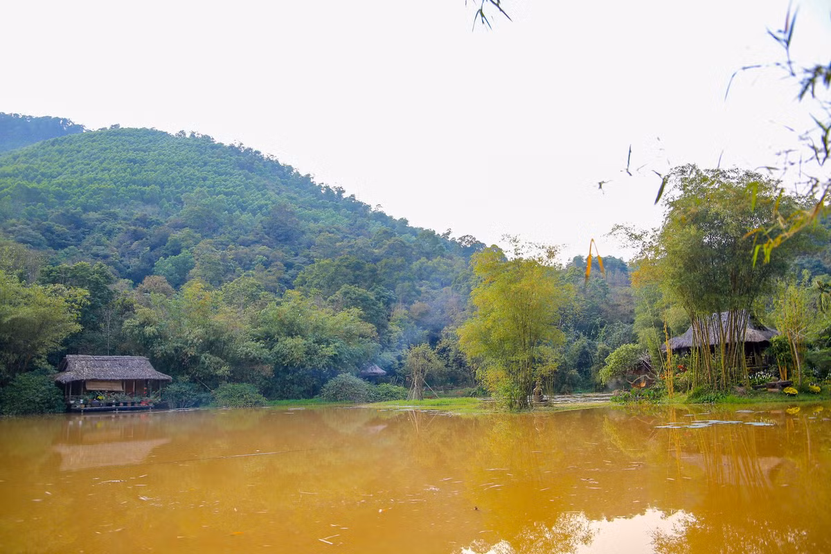Không gian Nội viện là nơi hoàn toàn dành cho sự tĩnh tu. Trong ảnh là không gian Nội viện để các sư thầy sinh hoạt.