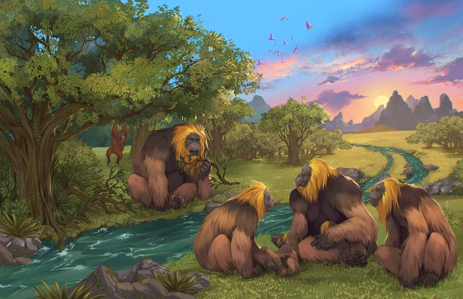Trong thời gian này, môi trường sống của Gigantopithecus đã thay đổi đáng kể, với sự biến mất của khu rừng rậm rạp và sự gia tăng của các khu rừng và đồng cỏ mở. Loài vượn lớn không thể thích nghi với những thay đổi này và phải chịu đựng môi trường mới khắc nghiệt hơn.
