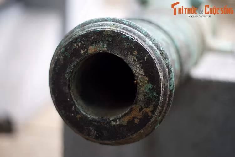 Đường kính nòng súng 20 cm, thành súng dày 5 cm, đường kính họng súng 10 cm. Mặt trong nòng súng trơn láng không có rãnh xoắn.