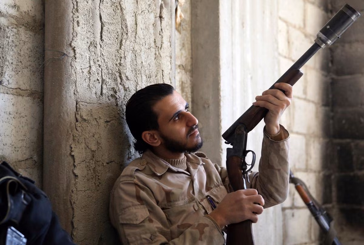 Súng phóng lựu cầm tay tự chế trên chiến trường Syria. Nguồn ảnh: Theatlantic.