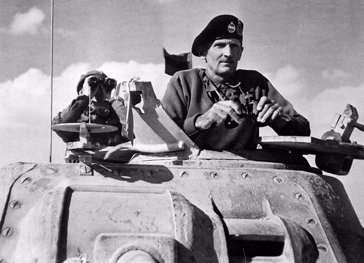 Tướng Anh Bernard Montgomery, đối thủ xứng tầm của "Cáo sa mạc" ở chiến trường Bắc Phi đang chỉ huy chiến dịch tấn công vào Ai Cập năm 1942. Nguồn ảnh: Theatlantic.