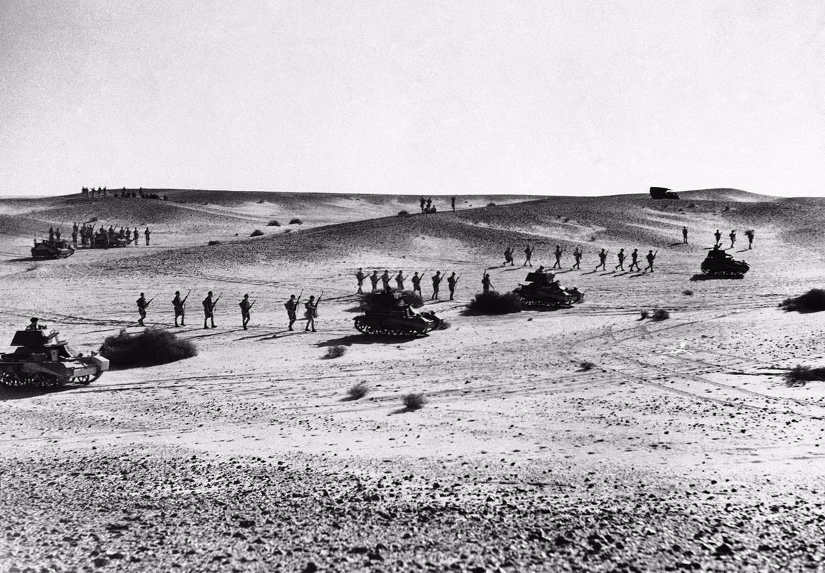 Mặt trận Bắc Phi còn có sự tham gia của lính Úc. Ảnh: Lính Úc ở Bắc Phi 3/1/1941. Nguồn ảnh: Theatlantic.