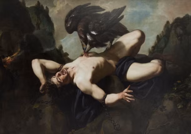 Thần Zeus nổi tiếng với những hình phạt hà khắc. Ví dụ như khi Prometheus ban tặng lửa cho loài người, Zeus đã trừng phạt vị thần này bằng cách trói vào một tảng đá. Hàng ngày, một con chim đại bàng mổ và ăn gan Prometheus.