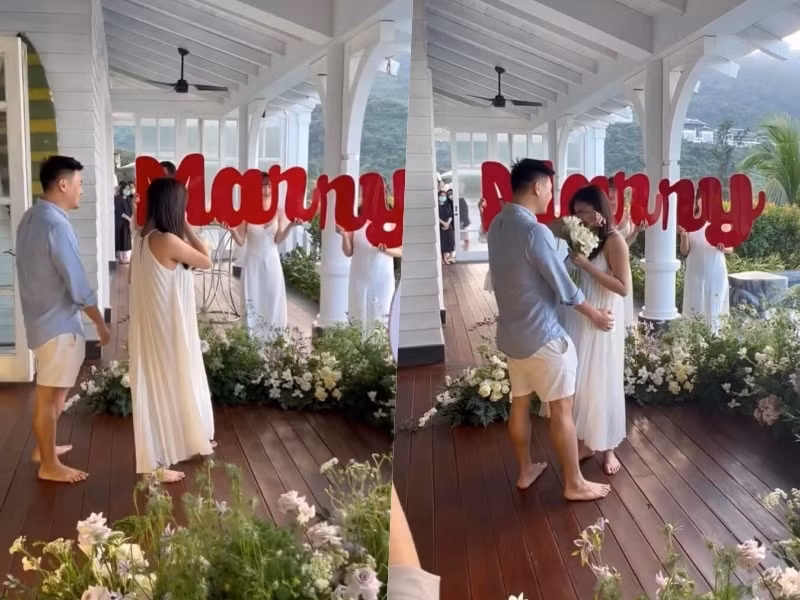 Lúc này, hot girl đã vướng nghi án mang thai bởi xuất hiện với chiếc bụng lùm lùm.