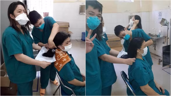 Tin nóng ngày 29/7: Nữ bác sĩ cắt tóc để vào tuyến đầu chống COVID-19 Tin nong ngay 29/7: Nu bac si cat toc de vao tuyen dau chong COVID-19