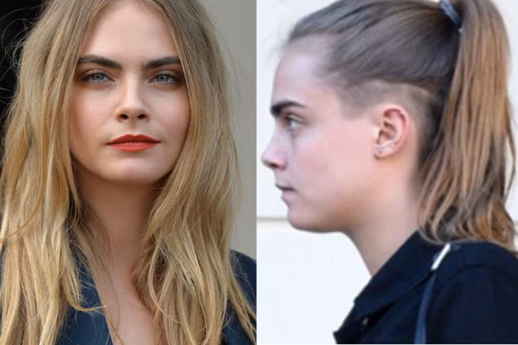 Siêu mẫu Cara Delevingne mới lạ với kiểu tóc được cạo 2 bên thay vì hình ảnh mái tóc vàng quen thuộc.