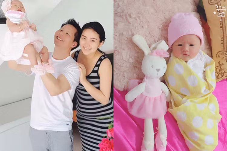 Ngày 2/11/2016, người mẫu Phan Như Thảo hạ sinh con gái đầu lòng tên Bồ Câu. Cô nhóc là trái ngọt tình yêu của Phan Như Thảo và đại gia Đức An. (Ảnh: Facebook nhân vật) 