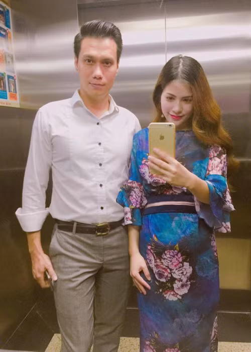 Diễn viên Việt Anh cũng sẽ đón con chào đời năm 2017 khi bà xã Trần Hương đang mang thai quý tử đầu lòng. (Ảnh: Facebook nhân vật)
