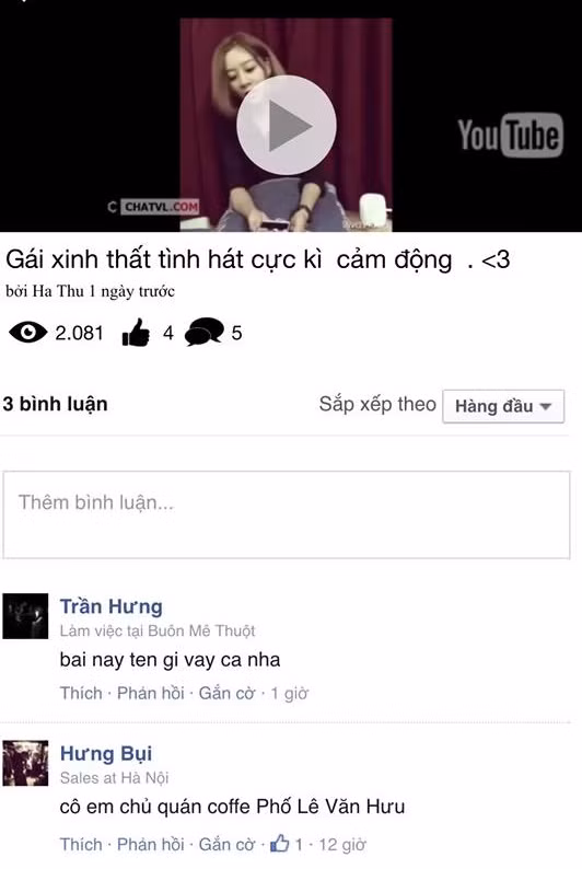Clip cover ca khúc mang tên "Thất tình" của Ngọc Anh gần đây được lan truyền khá nhiều trên Facebook, được một số fanpage, trang giải trí đăng tải lại và thu hút hàng nghìn lượt xem. Trong clip, Ngọc Anh khoe giọng hát hay, biểu cảm hấp dẫn khiến người xem thích thú. Nhờ clip cover hơn 2 phút này, Ngọc Anh bất ngờ được nhiều bạn trẻ, dân mạng quan tâm.