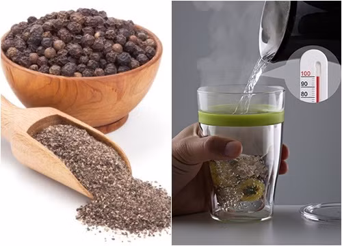 Uống nước mật ong hạt tiêu nóng cũng có tác dụng rất tốt để trị cảm lạnh ngay trong ngày. Bạn chỉ cần lấy 1 thìa hạt tiêu cho vào nước ấm, ngâm khoảng 15 phút. Sau đó thêm hai thìa mật ong vào và khuấy đều và uống.