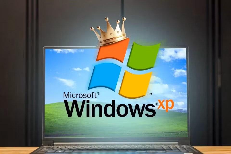 7. Windows XP: Được đánh giá là hệ điều hành tốt nhất nhờ giao diện tiện dụng, độ tin cậy cao và thành công thương mại lớn.(Ảnh:Howtogeek)