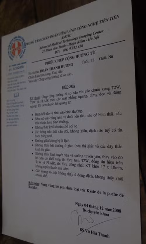 Người phụ nữ Việt chữa khỏi khối u tuyến yên bằng tập luyện - Hình 2 Nguoi phu nu Viet chua khoi khoi u tuyen yen bang tap luyen-Hinh-2