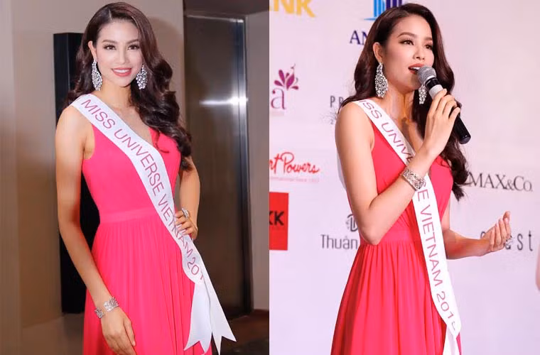 Về trang phục dự thi, ngay sau khi đăng quang, Phạm Hương cùng ekip đã bắt tay làm việc cùng các nhà thiết kế hàng đầu Việt Nam. Hiện tại, nhà thiết kế Công Trí đã hoàn tất những bộ trang phục dạ hội quan trọng dành cho đêm chung kết. Bên cạnh đó, bộ quốc phục truyền thống lấy ý tưởng từ “Hồng hạc” cũng đã được nhà thiết kế Thuận Việt thực hiện từ rất sớm.