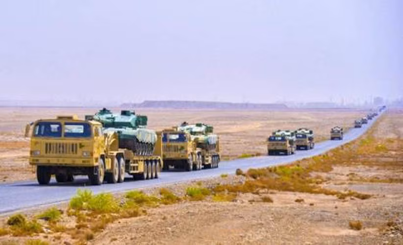 Lớp giáp của Type 96 làm bằng vật liệu Composite đặc biệt với các thành phần bí mật. Hình ảnh xe tăng được Trung Quốc triển khai tới biên giới Ấn Độ.